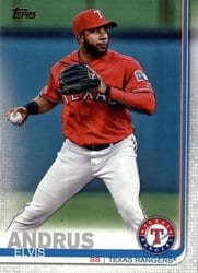 2019 Topps Base Set Elvis Andrus #62 card
