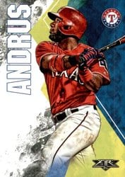 2019 Topps Fire Base Set Elvis Andrus #135 card