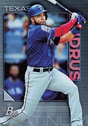 2020 Bowman Platinum Base Set Elvis Andrus #34 card