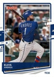 2020 Donruss Base Set Elvis Andrus #156 card