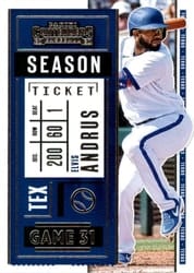 2020 Panini Contenders Base Set Elvis Andrus #4 card