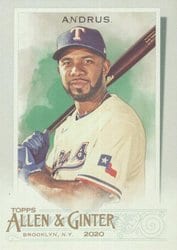 2020 Topps Allen & Ginter Base Set Elvis Andrus #267 card