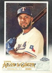 2020 Topps Allen & Ginter Chrome Base Set Elvis Andrus #267 card