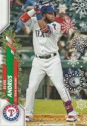 2020 Topps Holiday Base Set Elvis Andrus #HW118 card