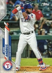 2020 Topps Opening Day Base Set Elvis Andrus #85 card