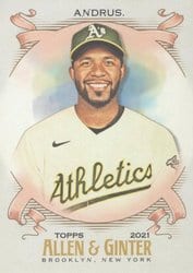 2021 Topps Allen & Ginter Base Set Elvis Andrus #346 card