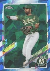 2021 Topps Chrome Sapphire Edition Base Set Elvis Andrus #651 card