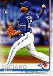 2019 Topps Update Base Set Elvis Luciano #US74 card