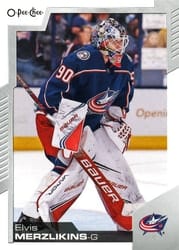 2020-21 O-Pee-Chee Base Set Elvis Merzlikins #283 card