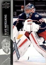 2021-22 Upper Deck Base Set Elvis Merzlikins #54 card