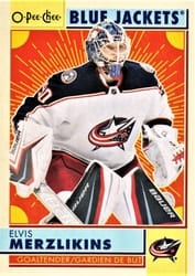 2022-23 O-Pee-Chee Retro Elvis Merzlikins #147 card