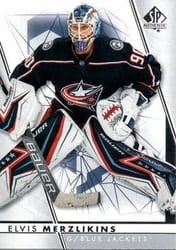 2022-23 SP Authentic Base Set Elvis Merzlikins #60 card