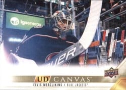2022-23 Upper Deck UD Canvas Elvis Merzlikins #C26 card