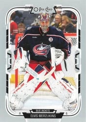 2025-26 O-Pee-Chee Base Set Elvis Merzlikins #377 card