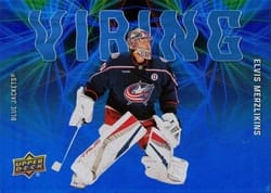 2025-26 Upper Deck Vibing Elvis Merzlikins #VB-28 card