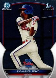 2023 Bowman Chrome Prospects Emaarion Boyd #BCP-128 card