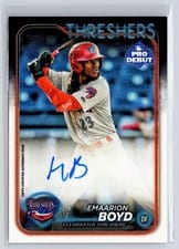 2024 Topps Pro Debut Autographs Emaarion Boyd #PD-2 card