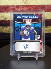 2024 Panini Prestige On the Clock Signatures Emani Bailey #OTC-EBY card
