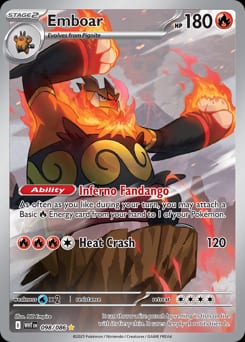 2025 White Flare Emboar #98 card
