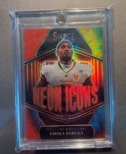 2025 Panini Select Neon Icons Emeka Egbuka #24 card