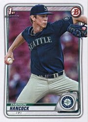 2020 Bowman Draft Base Set Emerson Hancock #BD-12 card
