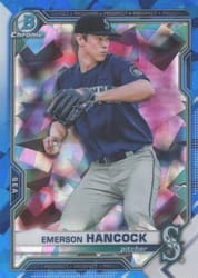 2021 Bowman Sapphire Edition Base Set Emerson Hancock #BCP-78 card