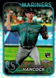 2024 Topps Chrome Logofractor Edition Base Set Emerson Hancock #245 card