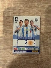 2026 Panini Adrenalyn XL FIFA World Cup Emiliano Martinez / Lionel Messi / Julian Alvarez #630 card