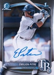 2025 Bowman Chrome Prospects Autographs Émilien Pitre #CPA-EPI card