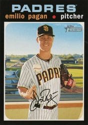 2020 Topps Heritage Base Set Emilio Pagan #545 card