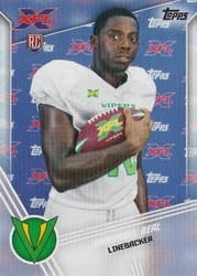 2020 Topps XFL Base Set Emmanuel Beal #135 card