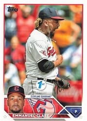 2023 Topps 1st Edition Base Set Emmanuel Clase #117 card