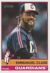 2025 Topps Heritage Base Set Emmanuel Clase #120 card