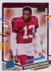 2023 Donruss Rated Rookie Portrait Emmanuel Forbes #44 card