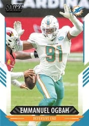 2021 Score Base Set Emmanuel Ogbah #34 card