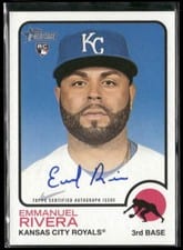 2022 Topps Heritage Real One Autographs Emmanuel Rivera #ROA-ER card