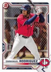 2021 Bowman Draft Base Set Emmanuel Rodriguez #BD-55 card