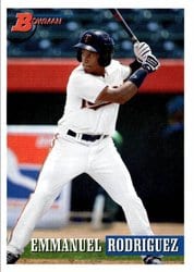 2021 Bowman Heritage Base Set Emmanuel Rodriguez #129 card