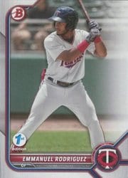 2022 Bowman 1st Edition Base Set Emmanuel Rodriguez #BPPF-117 card