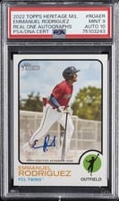 2022 Topps Heritage Minor League Real One Autographs Emmanuel Rodriguez #ROA-ER card