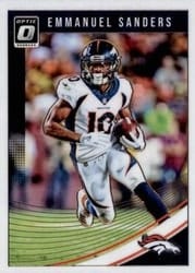 2018 Donruss Optic Base Set Emmanuel Sanders #30 card