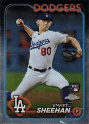 2024 Topps Chrome Base Set Emmet Sheehan #221 card