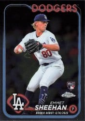 2024 Topps Chrome Update Base Set Emmet Sheehan #USC130 card
