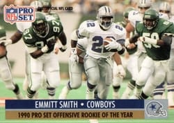 1991 Pro Set Base Set Emmitt Smith #1 card