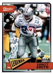 2018 Panini Classics Base Set Emmitt Smith #191 card