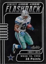 2020 Panini Absolute Fantasy Flashback Emmitt Smith #5 card