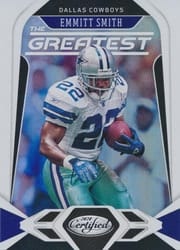 2020 Panini Certified The Greatest Emmitt Smith #G-ES card