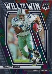 2021 Panini Mosaic Will to Win Emmitt Smith #18 card