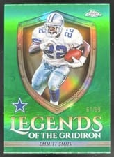 2025 Topps Chrome Legends of the Gridiron Emmitt Smith #LOG-16 card