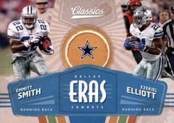 2018 Panini Classics Eras Emmitt Smith / Ezekiel Elliott #1 card
